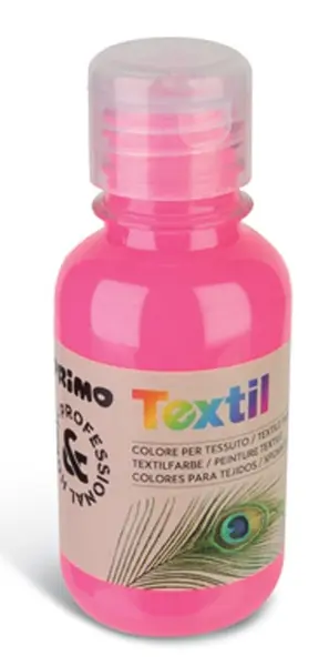 χρώμα για υφασμα primo textile 125ml 370 fluo pink - Primo