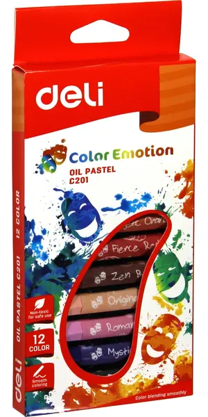 παστέλ λαδιού deli color emotion 12 τεμάχια - Deli
