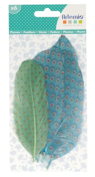 φτερά artemio 11-14cm my lord παγώνι 6 τεμάχια - Artemio