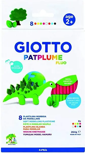 πλαστελίνη giotto patplume 8 τεμάχια 264γρ. 513200 - Giotto