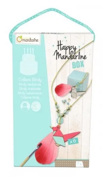 Δημιουργικό σετ κατασκευής happy mandarine box – κολιέ happy box birdy necklace 7+ - Mandarine