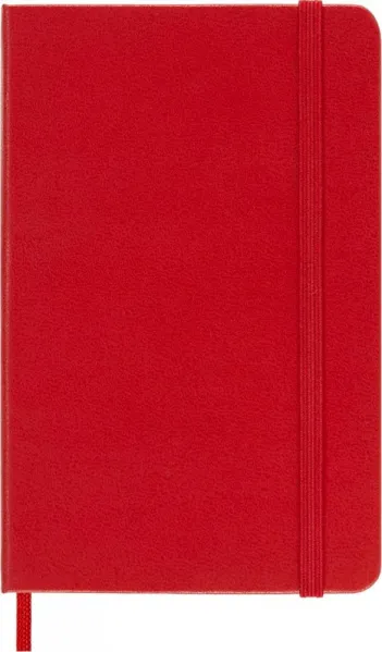 σημειωματάριο moleskine pocket ruled 9x14cm red hard cover - Moleskine