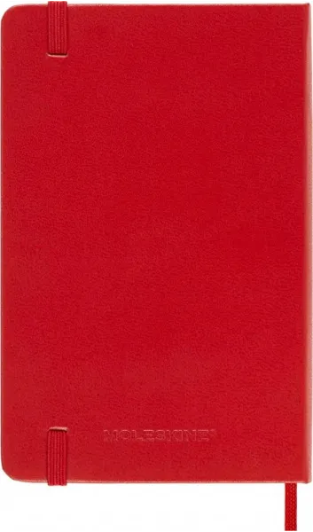 σημειωματάριο moleskine pocket ruled 9x14cm red hard cover - Moleskine