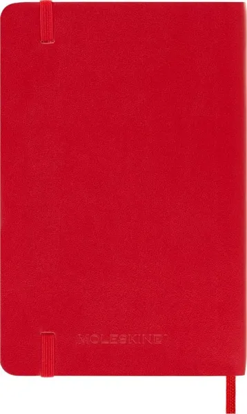 σημειωματάριο moleskine pocket ruled 9x14cm red soft cover - Moleskine