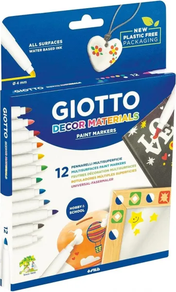 Μαρκαδόροι giotto decor materials 12 τεμάχια - Giotto
