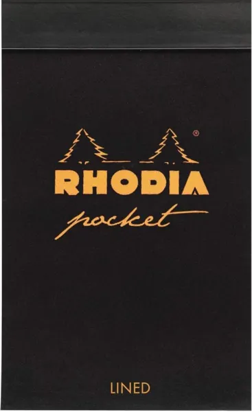 Μπλοκ rhodia pocket pad 7.5x12cm ριγέ 80gr 40 φύλλα - Rhodia