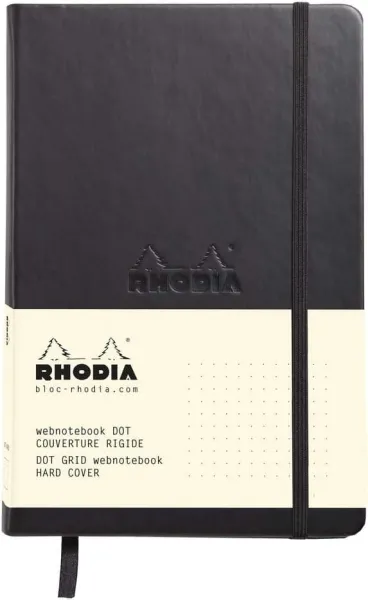 σημειωματάριο rhodia webnotebook μαύρο a5 dotted 96 φύλλα - Rhodia