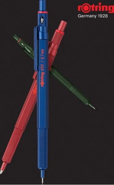 Μηχανικό μολύβι rotring 600 0.5mm metal red - Rotring