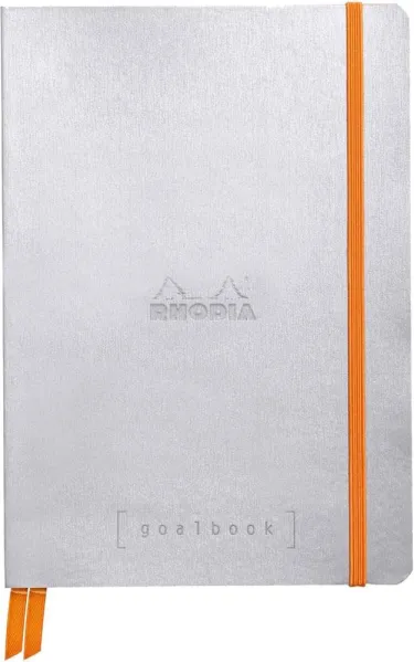 σημειωματάριο rhodia goalbook silver a5 120 φύλλα - Rhodia