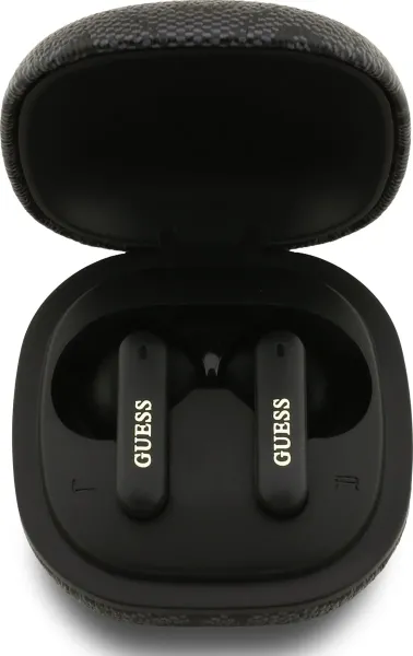 Ακουστικά guess - wireless earbuds bluetooth 4g classic metal logo black - Guess