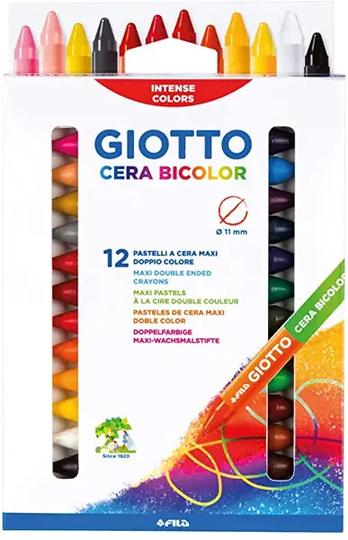 Κηρομπογιές giotto cera bicolor διπλές 12 τεμάχια - Giotto