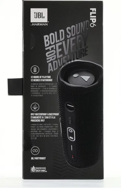 Ηχείο jbl flip 6 portable bluetooth speaker water-dust proof ip67 black - Jbl