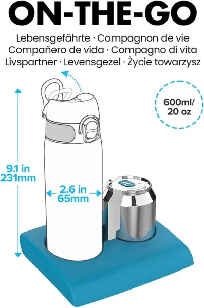 παγούρι μεταλλικό ion8 500ml flamingo - Ion8