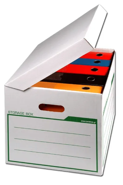 Κουτί ιωνία αποθήκευσης λευκό 34x44x30cm - Ionia box