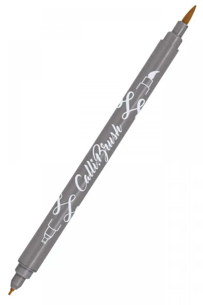 Μαρκαδόρος online callibrush διπλή μύτη ochre - Online