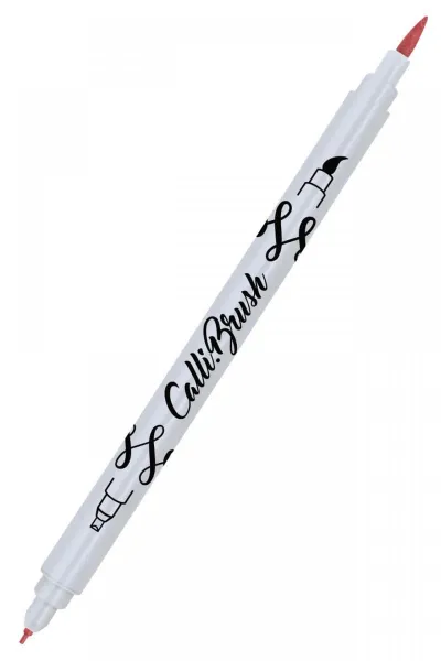 Μαρκαδόρος online callibrush διπλή μύτη red metallic - Online