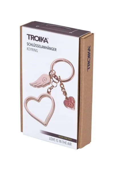 Μπρελόκ troika love is in the air rose gold - Troika