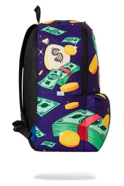 τσάντα πλάτης σχολική space junk - space money coins backpack - Space junk