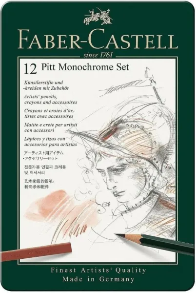σετ faber castell pitt monochrome set 12 τεμάχια - Faber castell