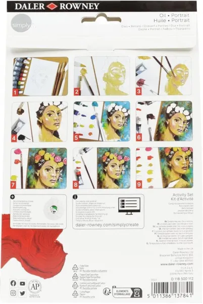 σετ ζωγραφικής daler rowney simply oil portrait activity set - Daler rowney