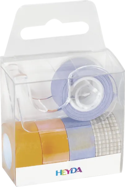Washi tape heyda 5 τεμάχια + βάση - Heyda