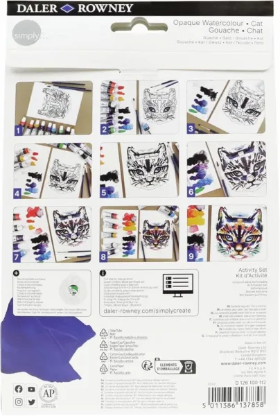 σετ ζωγραφικής daler rowney simply opaque watercolor activity set - Daler rowney