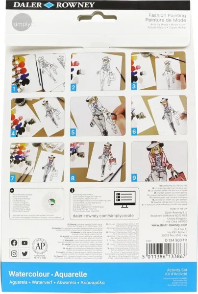 σετ ζωγραφικής daler rowney fashion simply value watercolor - Daler rowney