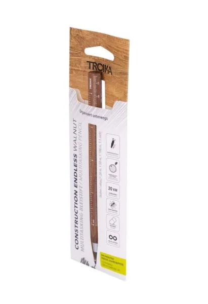 Μολύβι multitasking pencil troika walnut διάρκεια 20 χιλιόμετρα - Troika