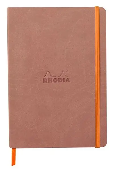 σημειωματάριο rhodia dotted a5 με λάστιχο bois - Rhodia