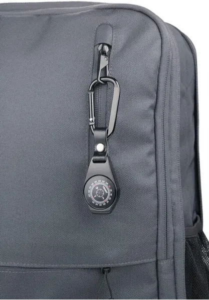 Mπρελόκ troika compass carabiner hook leather loop - Troika
