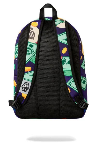 τσάντα πλάτης σχολική space junk - space money coins backpack - Space junk