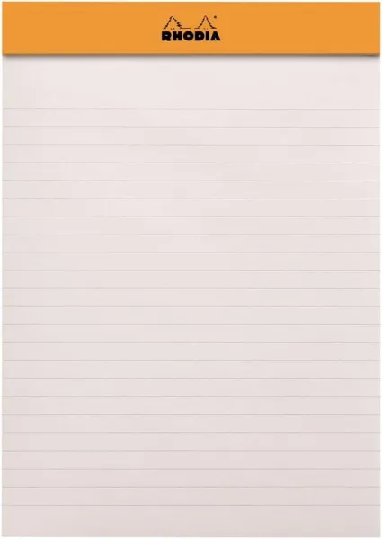 Μπλοκ rhodia a5 14.8x21cm ivory ριγέ 90gr 70 φύλλα - Rhodia