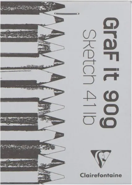 Μπλοκ σχεδίου sketchbook clairefontaine graf it a7 80 φύλλα 96629 - Clairefontaine