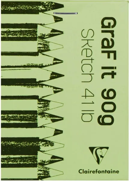 Μπλοκ σχεδίου sketchbook clairefontaine graf it a7 80 φύλλα 96629 - Clairefontaine