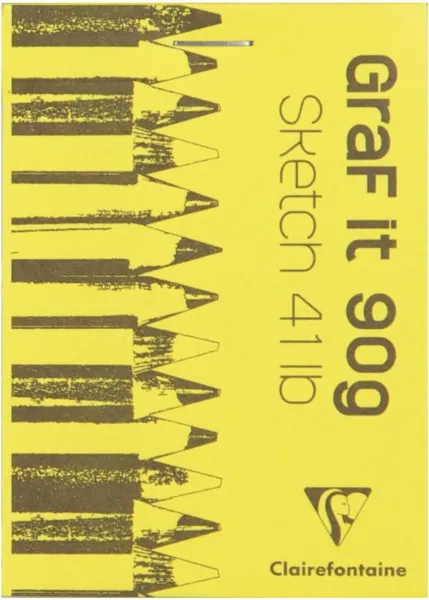 Μπλοκ σχεδίου sketchbook clairefontaine graf it a7 80 φύλλα 96629 - Clairefontaine