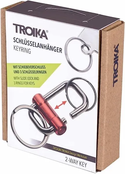 Μπρελόκ troika 2 way key κόκκινο - Troika