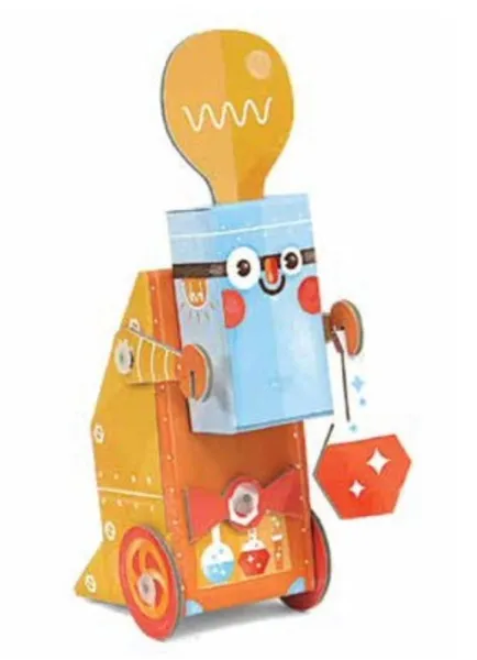 χάρτινη κατασκευή 3d kroom scientist robot 3+ - Kroom