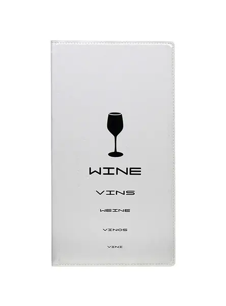 Μενού εστιατορίων design collection wine 18 x 34εκ. λευκό - 