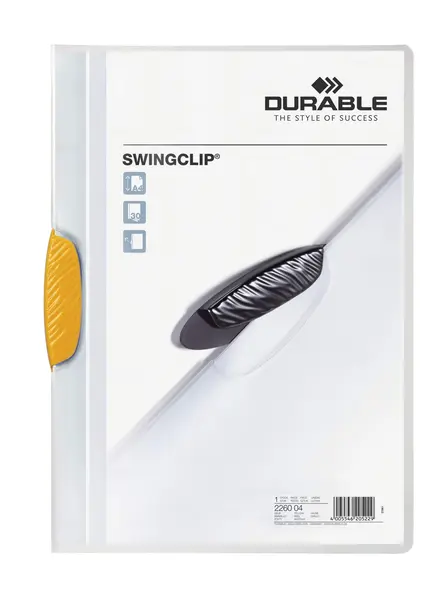 Ντοσιέ durable swingclip 2260 με κίτρινη πιάστρα - Durable