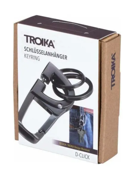 Μπρελόκ troika d-click carabiner keychain with quick release click mechanism - Troika