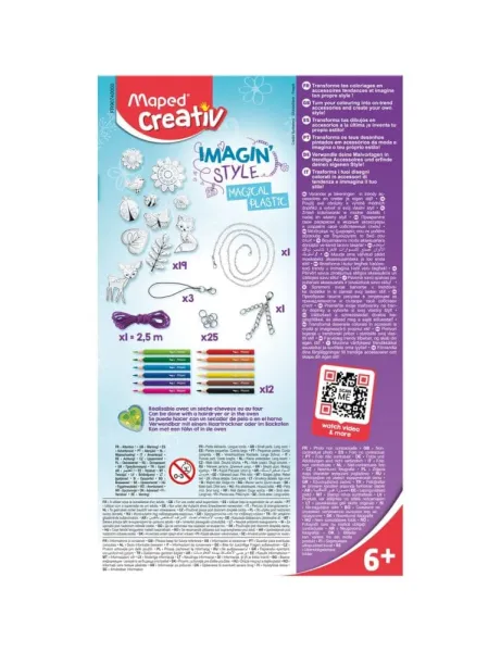 Κατασκευή κοσμημάτων maped magical plastic 6+ - Maped