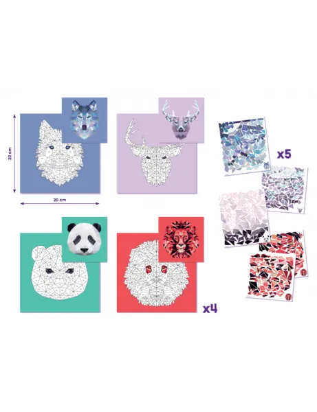 Κατασκευή maped creative sticker art άγρια ζώα 6+ - Maped