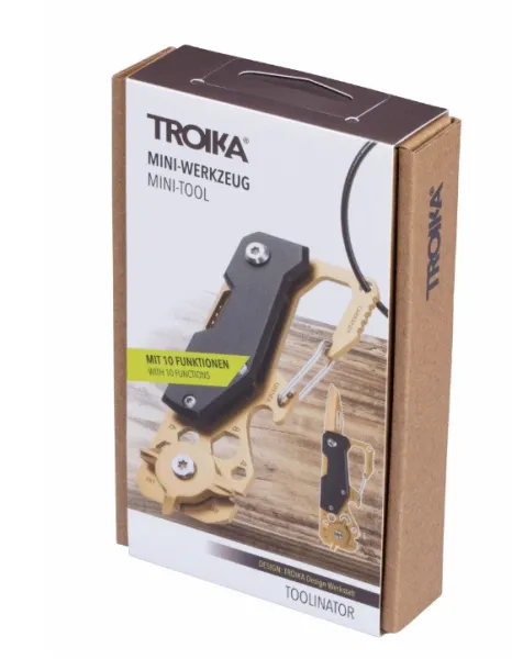 Μπρελοκ mini tool troika 10 functions gold - Troika