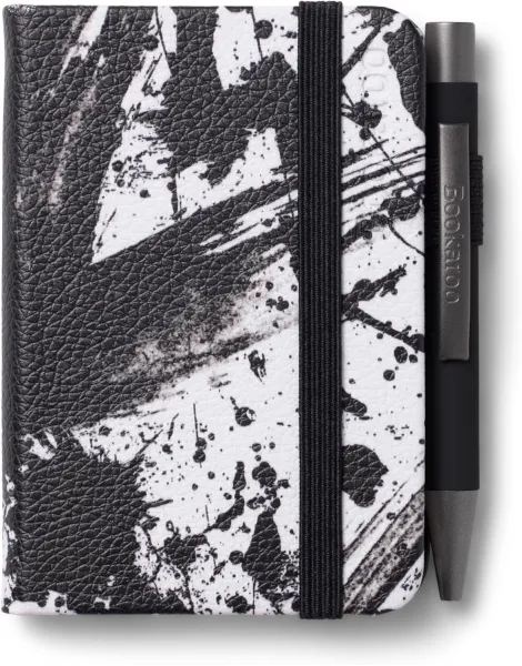 σημειωματάριο if bookaroo α7 με στυλό black & white splatter - If