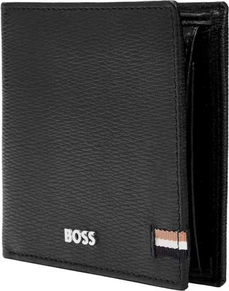 πορτοφόλι δερμάτινο hugo boss iconic black - Hugo boss