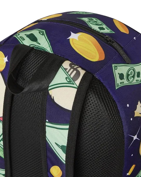 τσάντα πλάτης σχολική space junk - space money coins backpack - Space junk