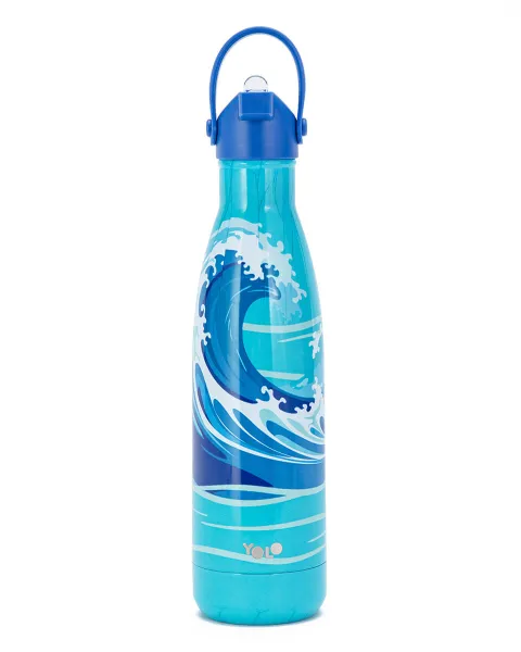 Μεταλλικό θερμός yolo wave 500ml με στόμιο - Yolo