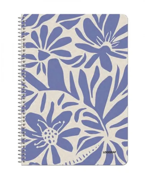 τετράδιο logigraf flowers 17x25cm 2 θέματα 60 φύλλα - Logigraf