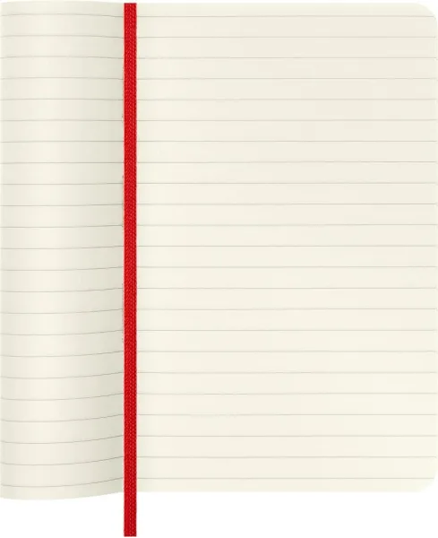 σημειωματάριο moleskine pocket ruled 9x14cm red soft cover - Moleskine