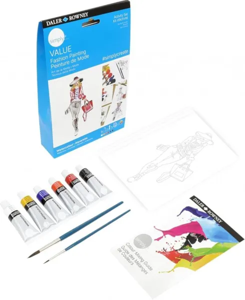 σετ ζωγραφικής daler rowney fashion simply value watercolor - Daler rowney